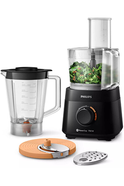 Generic Philips HR7301/90 Food Processor, 750 Watt, 1.5 Liter, 2 Speeds - Black