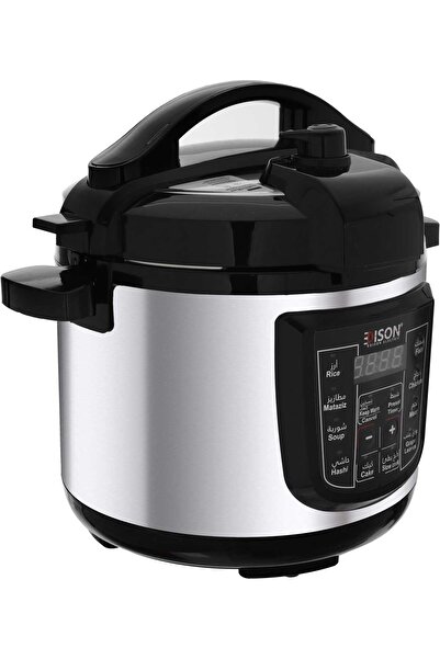 Edison Pro Electric Pressure Pot GT1009-W - Silver Black, Granite Inner, 1400W, 10L, 10 Functions