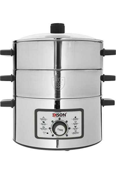 Edison Digital SMS-30FJ Steam Cooker, 1600W, 1.5L, 6 Functions, Silver