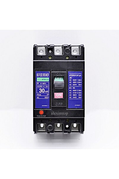ElectroAZ Întrerupător NF-30A, întrerupător fără siguranță, 220V, 30A, AC-600