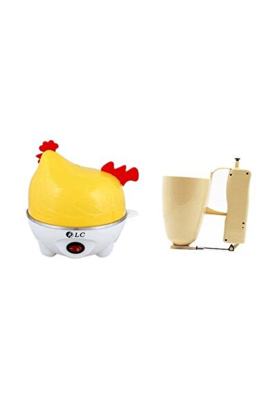 DLC 7-Egg Steaming Device with Loqumat Maker 350 W - Yellow/White/Red