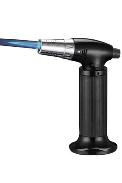 Denx Kitchen Torch - Refillable Adjustable Flame Lighter with Safety Lock