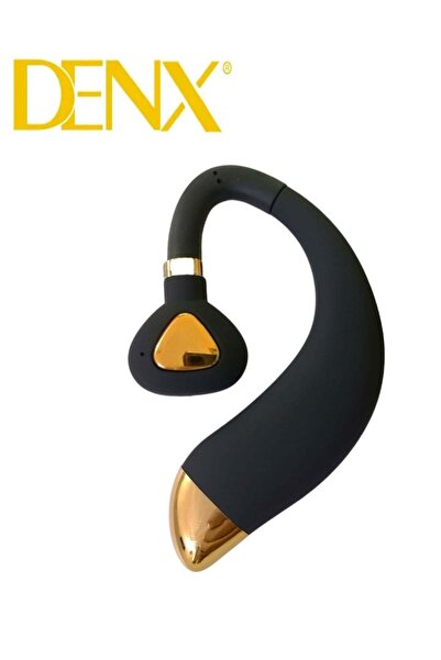 Denx Wireless Bluetooth Headset Compatible With All Bluetooth Devices Black/Gold