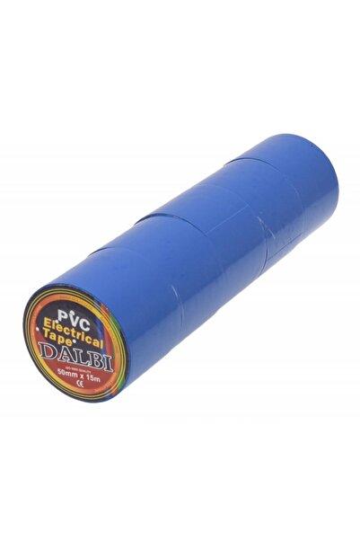 ElectroAZ Set de 5 benzi izolatoare, late, 50 mm, PVC, lungime 15 m, albastre