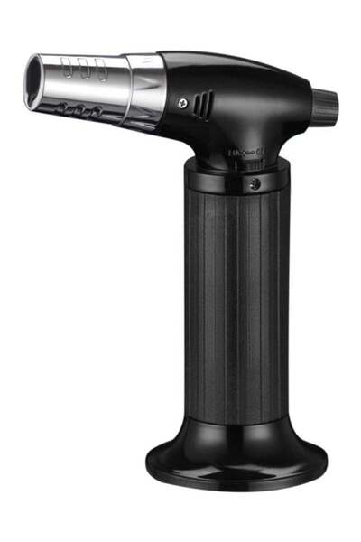 Denx Kitchen Torch - Refillable Crème Brulee Cooking Torch with Adjustable Flame & Safety Lock