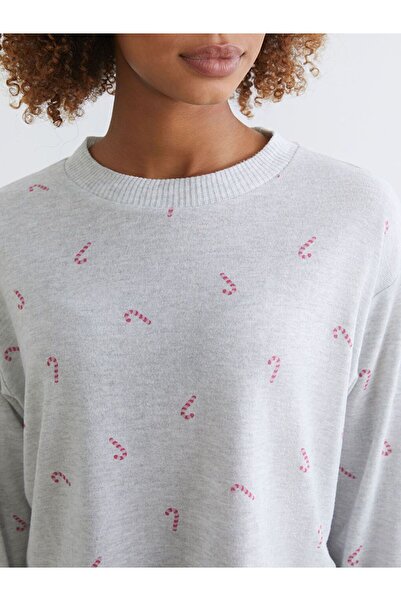 LC Waikiki Lcw Young Crew Neck Print Women's Pajamas Set