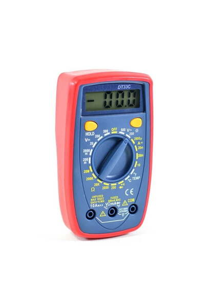 ElectroAZ Digital Multimeter, Test Leads + Temperature Probe included