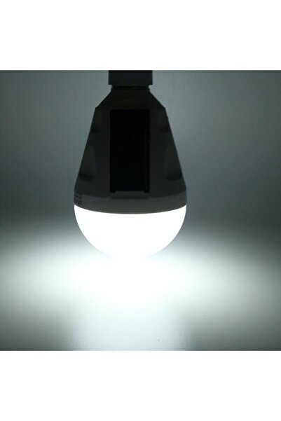 ElectroAZ Bec LED încărcat solar de 7W + DC 5V