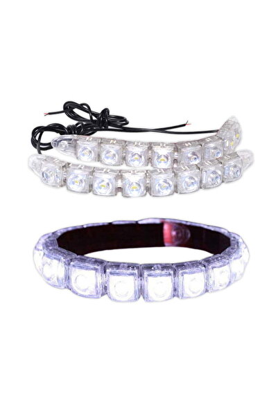 ElectroAZ Σετ φώτων αυτοκινήτου LED DRL, εύκαμπτα, Universal, 2 X 16, 12V - 16W