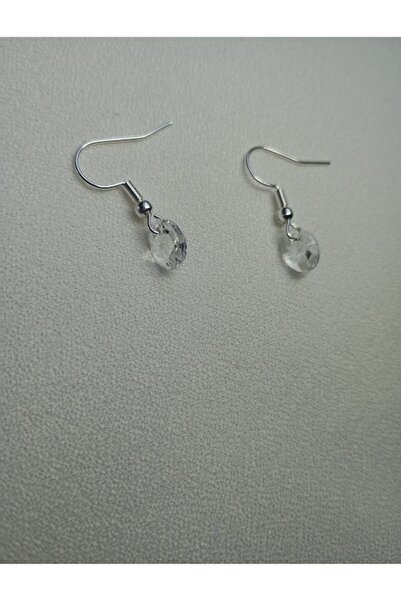 OEM Stainless steel earrings with Swarovski crystal, 6 mm, 1 cm, set with personalized box