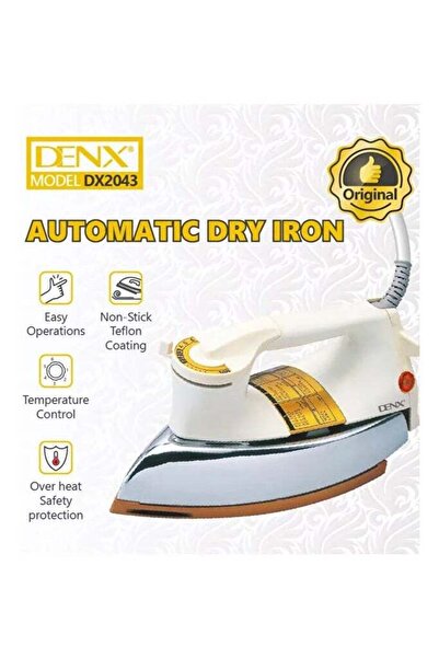 Denx Automatic Iron with Advanced Safety System and Adjustable Temperature Settings DX2043