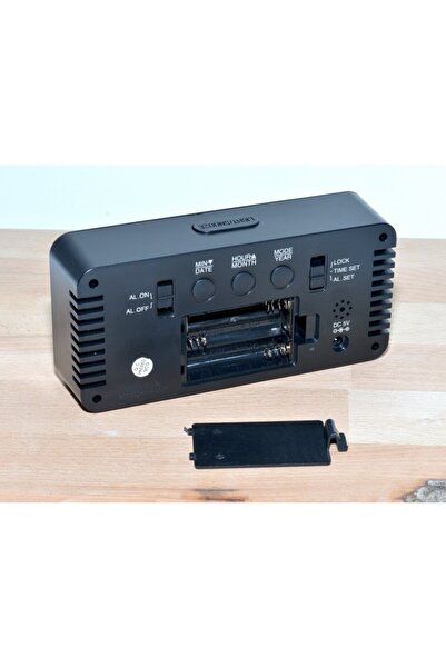 ElectroAZ Digital Mirror Clock, Green LED, Alarm