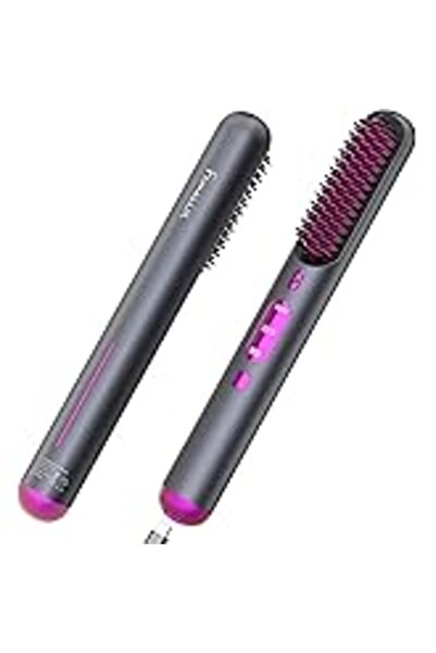 aziso Multi-Function Quick-Heating Anti-Burn Hair Straightening Brush