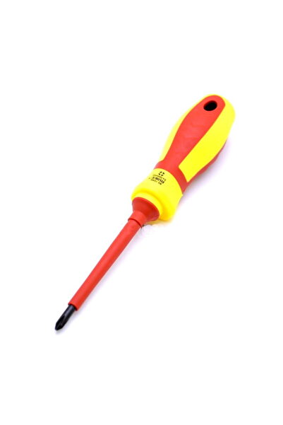 ElectroAZ Yellow Insulated Screwdriver with LED 3X0.75MM / Star