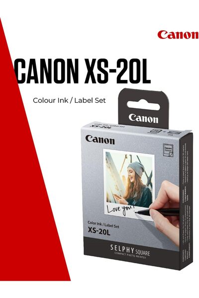 Canon XS-20L Color Ink/Sticker Set (20 Sheets) - Compatible with Selphy Square QX10