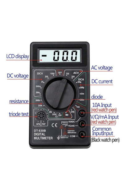 ElectroAZ Digital Multimeter, Cables included