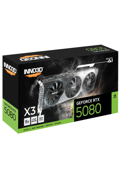 INNO3D NVIDIA GeForce RTX 5080 X3 16GB GDDR7 256-bit (N50803-16D7-176068N)
