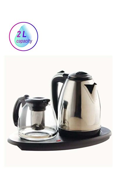 Denx Electric Kettle With Tea Tray & Automatic Shut-Off Feature