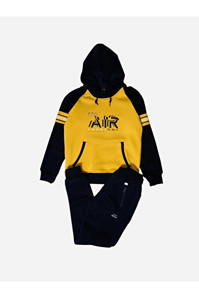 1way Winter tracksuit in black and yellow