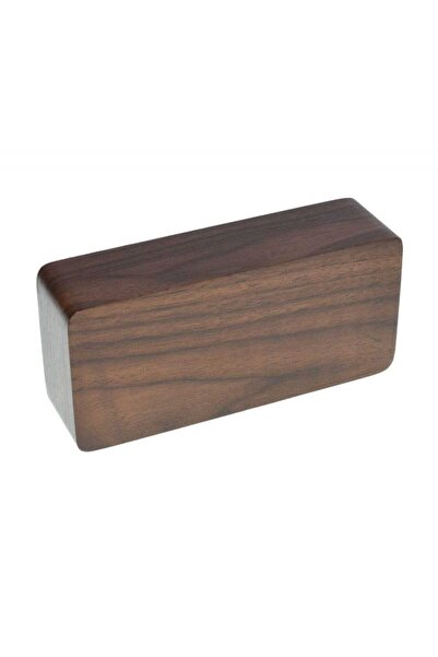 ElectroAZ Brown Wooden Digital Clock with White LED