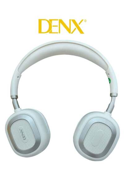 Denx DX656 Wireless Bluetooth Headphones - X-Bass, 10H, 300mAh (Beige)