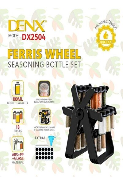 Denx DX2504 - Ferris wheel seasoning bottle set