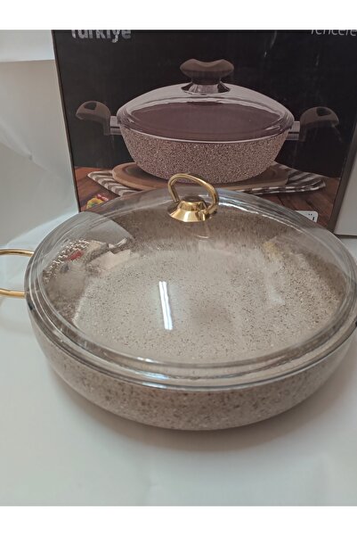 Öncü SAVELON 30CM ALTIN KULPLU BASIK TENCERE