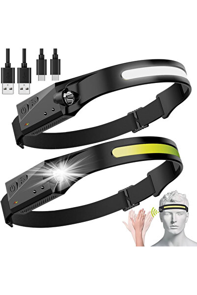ElectroAZ Headlamp, LED COB & XPE, Sensor, YT200