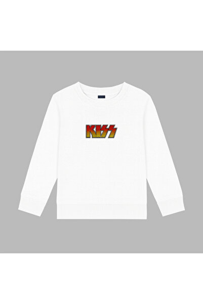 BLITZIST Stone Printed Kiss Written Young Cut 3 Thread Crew Neck Sweatshirt (Size S/M- M/L)