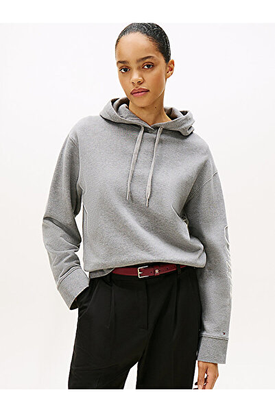 Tommy Hilfiger Logo Embroidery Drawstring Hoody