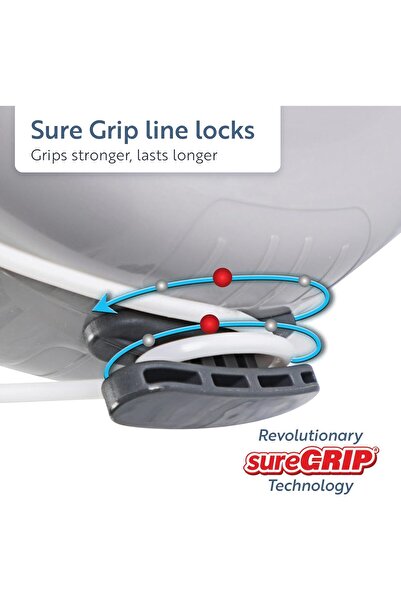 Minky Homecare VT20500103 Outdoor Retractable Clothesline, 49 Feet, Gray