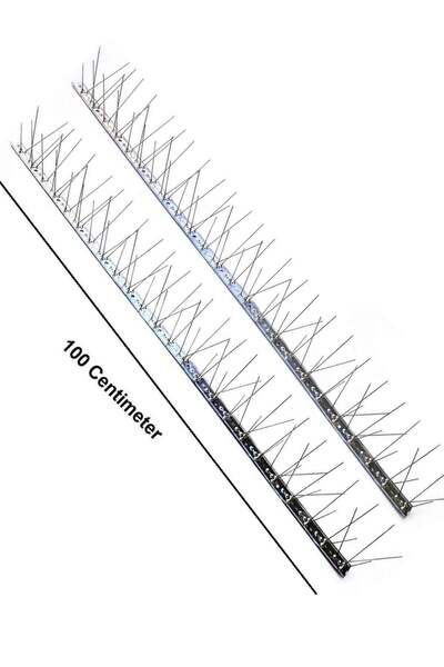 Generic مسامير الطيور المُجمّعة من الفولاذ المقاوم للصدأ - 100 سم (50 قطعة)