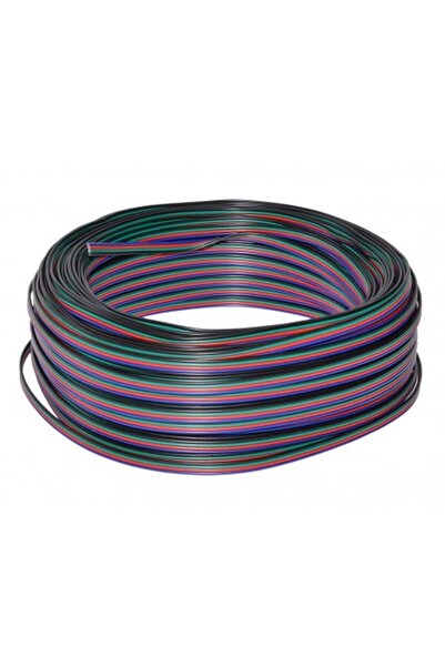 ElectroAZ Cablu de alimentare pentru bandă RGB, 4 fire, 50m