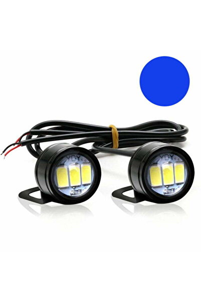 ElectroAZ Σετ 2 LED Auto/Moto με μεταλλική βάση και σύρμα, Διάμετρος 23mm, 9W...