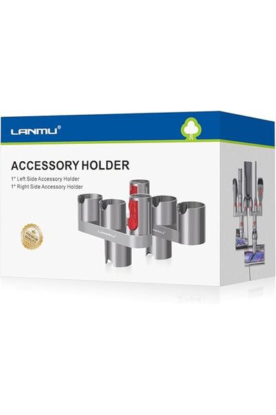 LANMU حامل ملحقات المكنسة الكهربائية متوافق مع دايسون V15/V12/V11/V10/V8/V7 –...