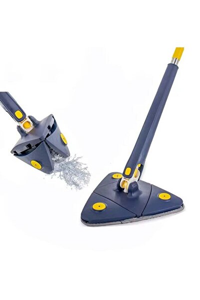 Denx Dinex Multi-Functional Triangle 360° Rotating Stainless Steel Push-and-Pull Wet/Dry Mop