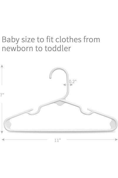 Generic ManGotree Kids Plastic Hangers for Closet, Thin Durable Nursery Hangers, 20 Pieces