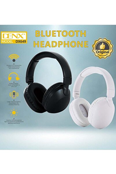 Denx Wireless Bluetooth Headphones with Wired Connection, Noise Reduction