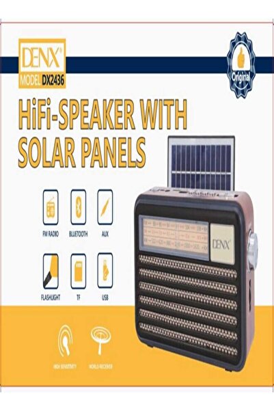 Denx HiFi-Speaker With Solar Panels DX2436