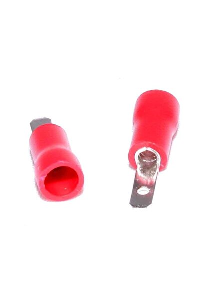 ElectroAZ Κόκκινο ηλεκτρικό μπλοκ ακροδεκτών τύπου 2,8 mm, 100 τεμάχια/σετ
