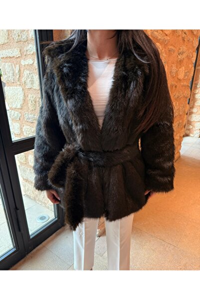 MISEY BOUTIQUE BAĞCIK DETAYLI ASTARLI KÜRK
