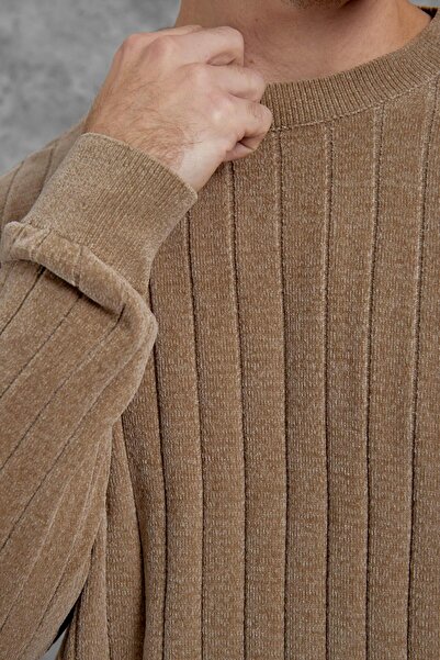 NOMARC Beige 251 Circular Neck Oversized Knitwear