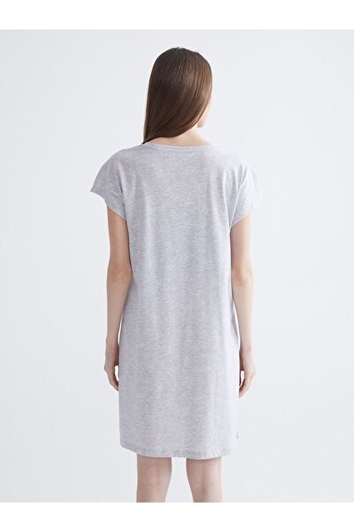 LC Waikiki Lcw Dream Crew Neck Printed Maternity Nightgown