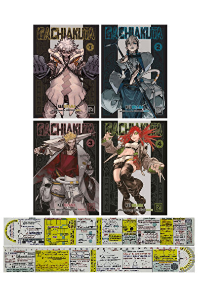 Destek Yayınları Gachiakuta 1-2-3-4. Ciltler Manga Seti + Mat. Cetvel