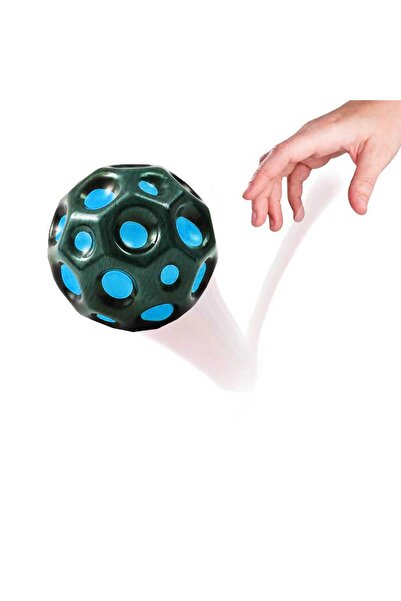 FIVIONT Yüksek Esnek Sıçrama Topu – Moonstone Delikli Meteor Topu – Çocuk ve Yetişkin Stres Giderici Oyuncak