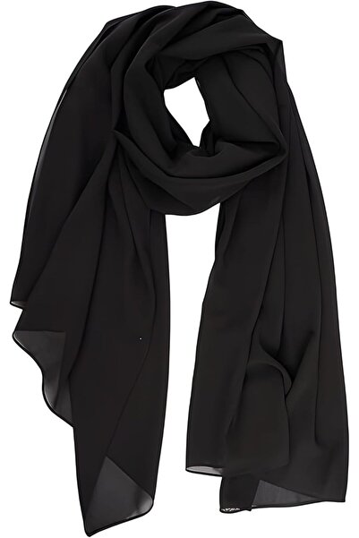 Beytor Premium Black Georgette Hijab Shawl 2m x 75cm
