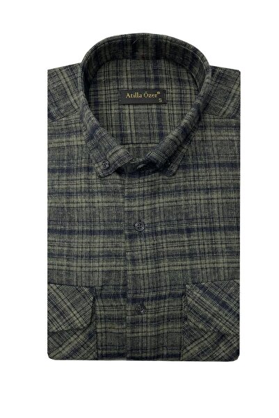 ATİLLA ÖZER Winter Cashmere Men's Shirt - 7463