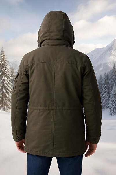 DYNAMO FULLKÜRKKAPLI SUYA RÜZGARA DAYANIKLI DAĞCI ASKERİ KABAN PARKA