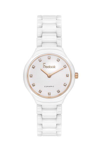 Freelook Women's Wristwatch Esfl.D.10018-3 Metal Band 30.5 mm Case Diameter