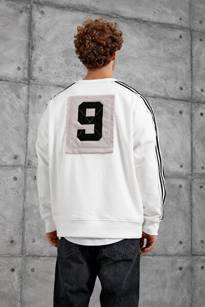 NOMARC ΛΕΥΚΟ ΦΟΥΤΕΡ ΝΜΡΚ ΜΕ ΛΕΠΤΟΜΕΡΗ ΣΤΡΙΓΓΙΑ ΝΟ. oversized